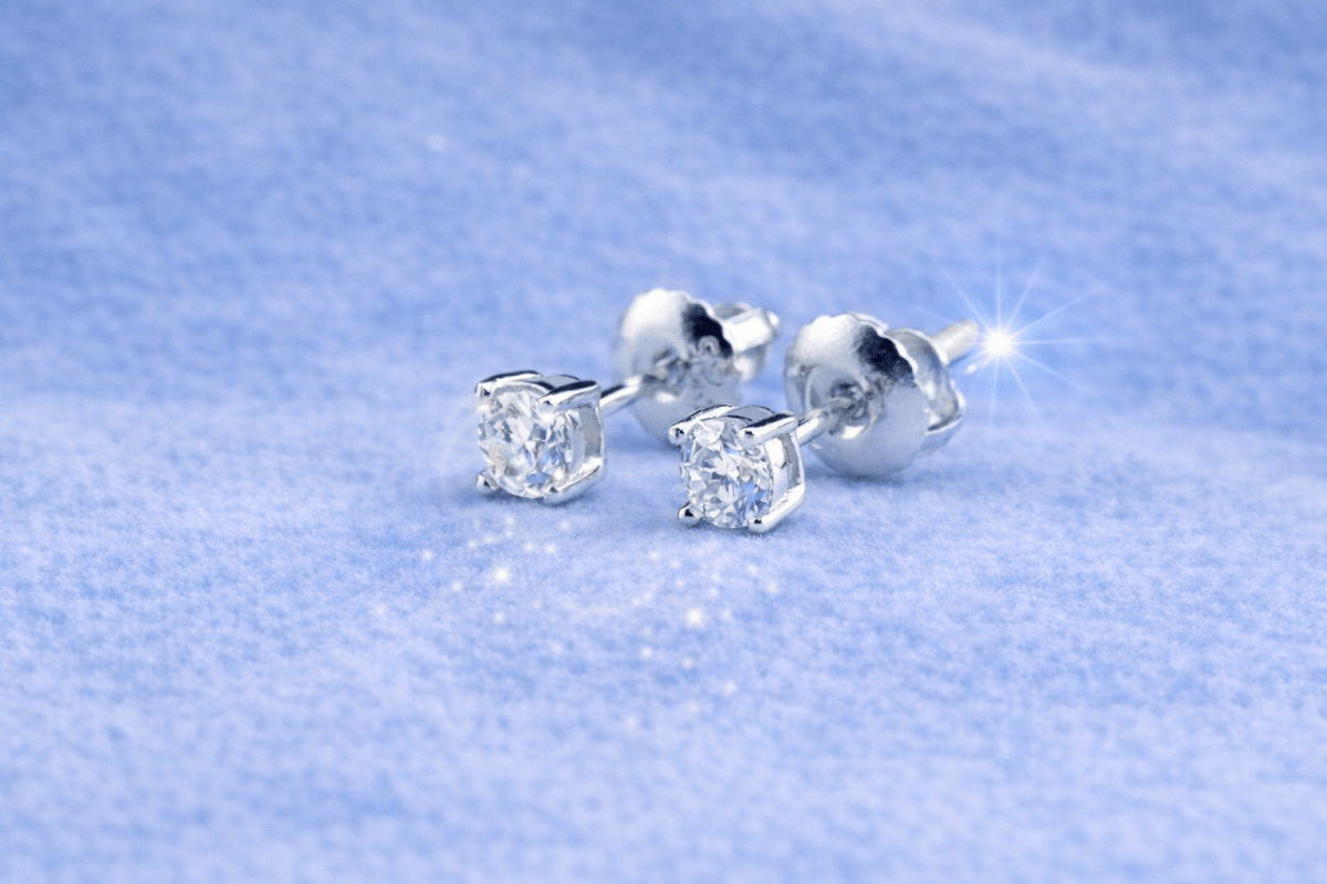 3mm STUD EARRINGS - jewelryresell