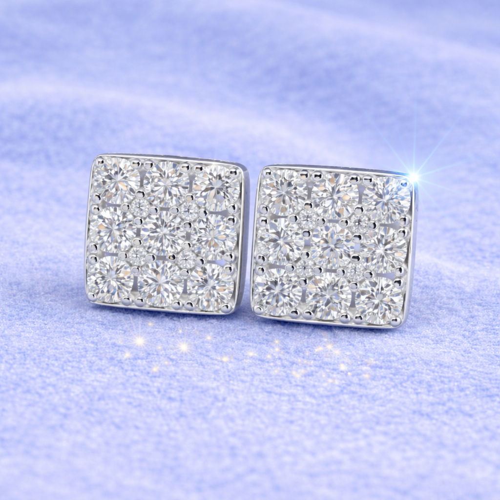 11mm SQUARE EARRINGS