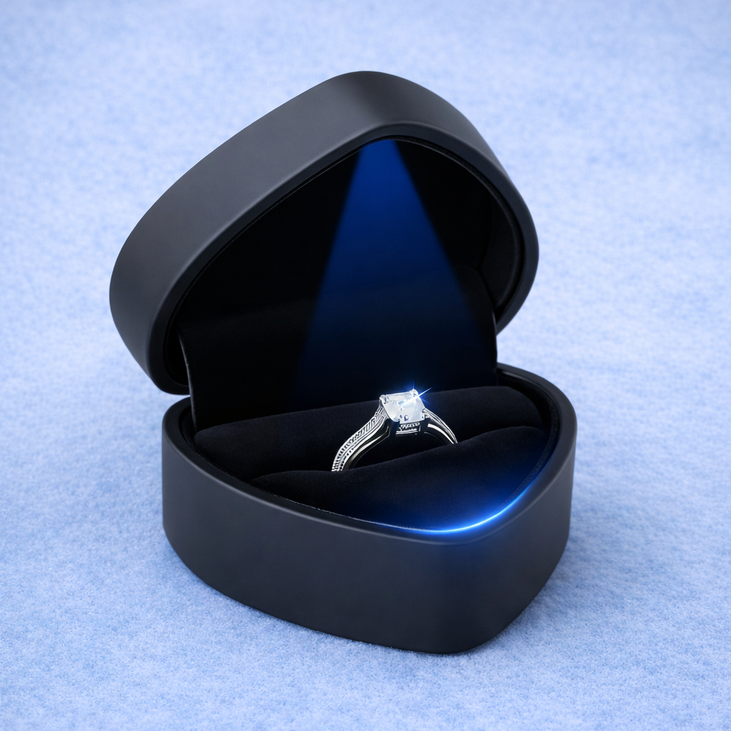Heart Led Ring/Earring box