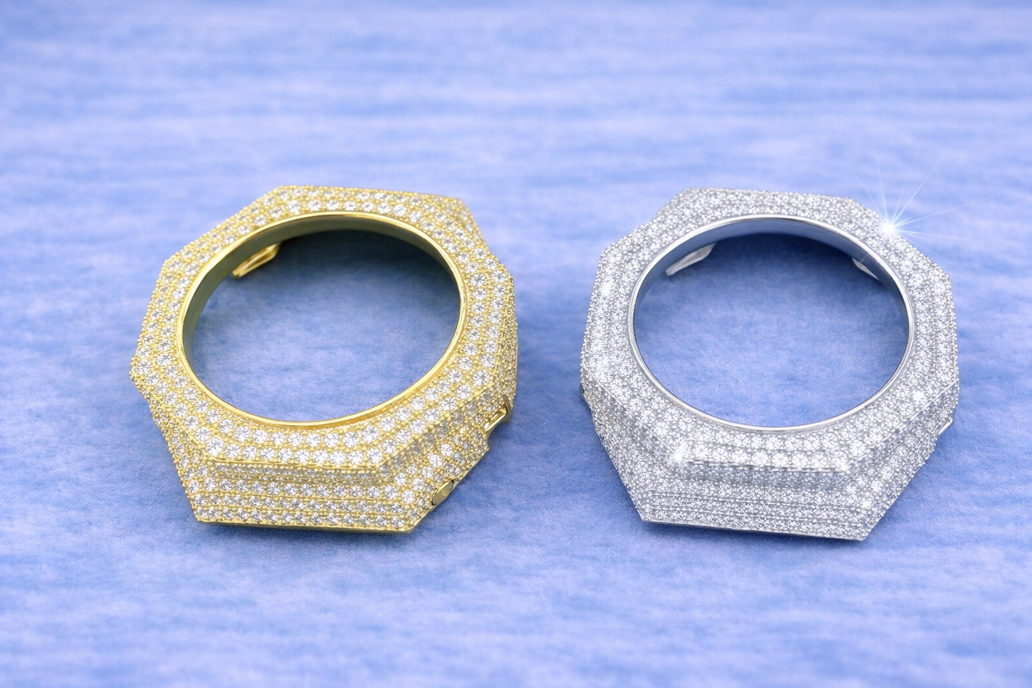 Moissanite Bezel Cover – Compatible with GA-2100-Style Watches (Aftermarket)