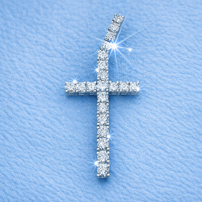 CROSS PENDANT VVS MOISSANITE