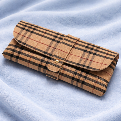 Brown Iced out Designer Glasses