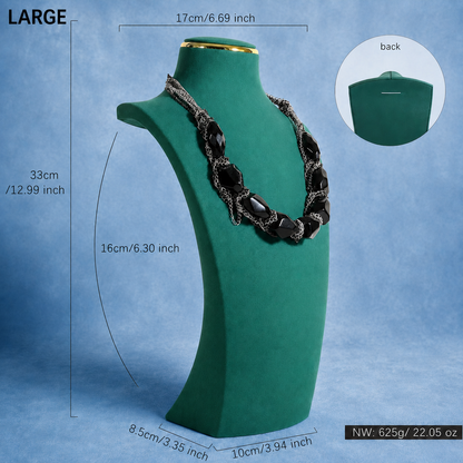 Green Velvet Chain Display