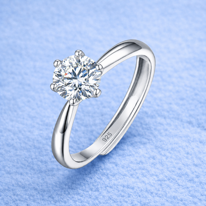 1ct Plain Engagement Ring VVS MOISSANITE