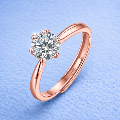 1ct Plain Engagement Ring VVS MOISSANITE