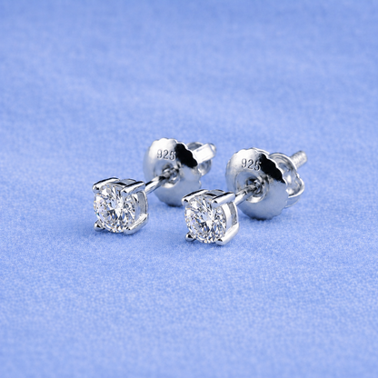 3mm STUD EARRINGS VVS MOISSANITE