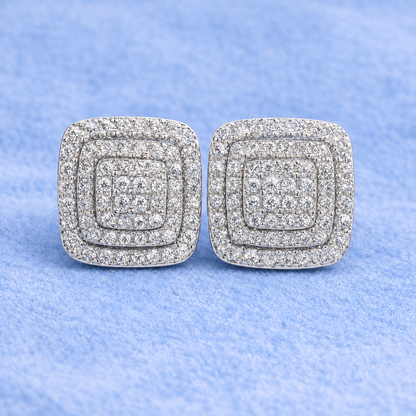 12MM BIG EARRINGS VVS MOISSANITE