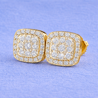 8MM STUD EARRINGS VVS MOISSANITE