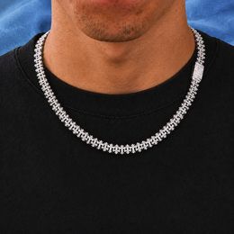 8.5mm CROSS CHAIN 5A CZ