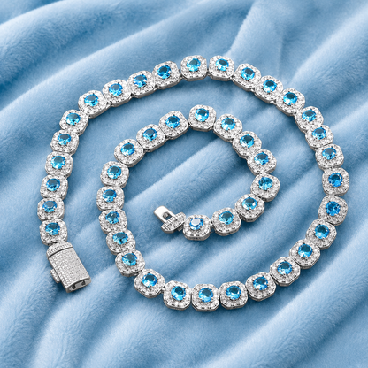 Colored Baguette Chain
