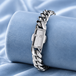 12mm Cuban Cross Clasp Bracelet 5A CZ