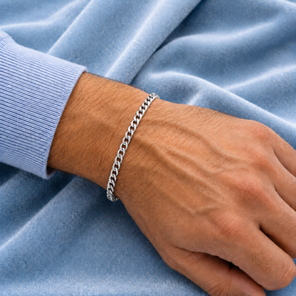 5mm Cuban Bracelet Lobster Clasp