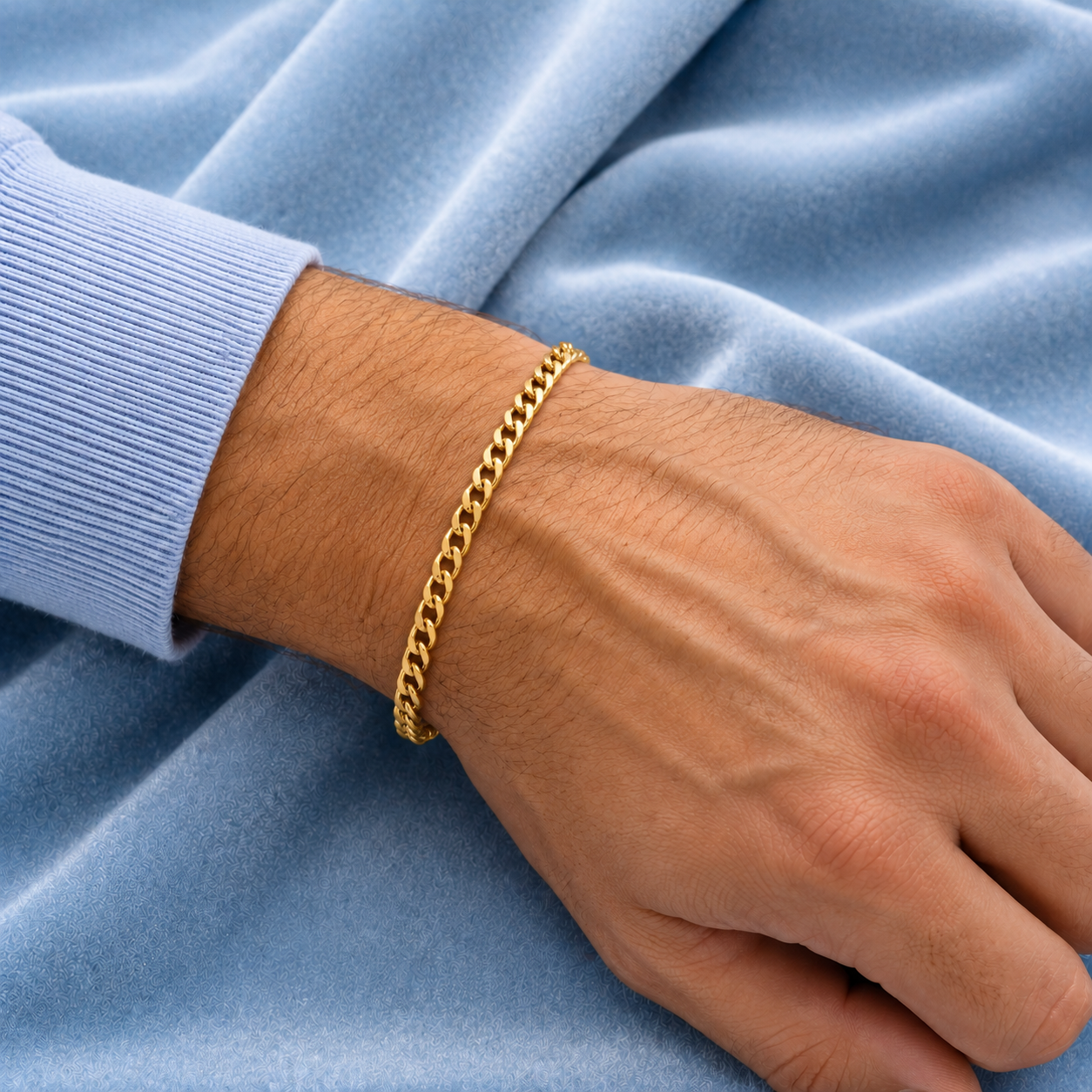 5mm Cuban Bracelet Lobster Clasp