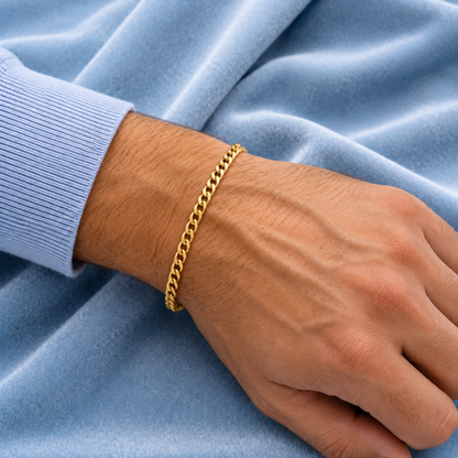 5mm Cuban Bracelet Lobster Clasp