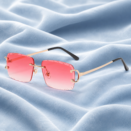 pink glasses