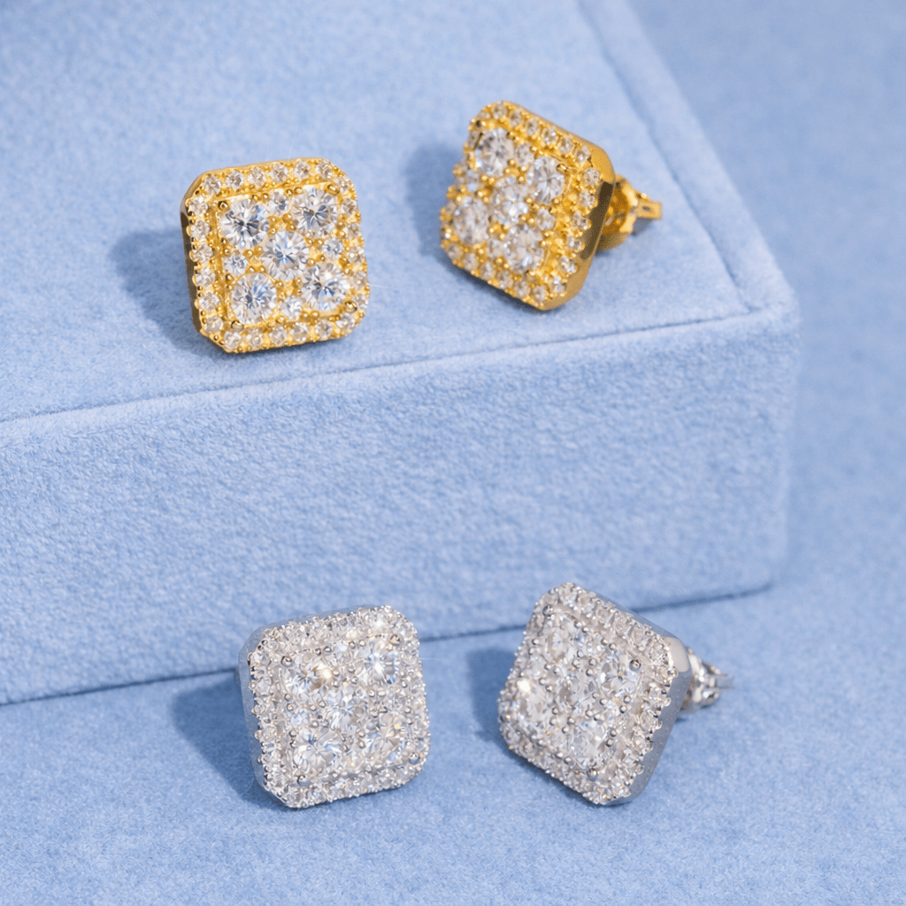 11mm Square Earrings - jewelryresell