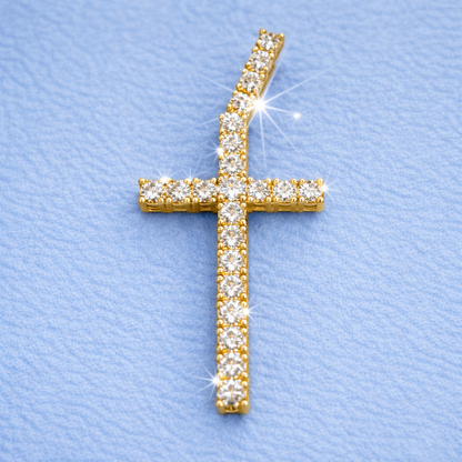 CROSS PENDANT VVS MOISSANITE
