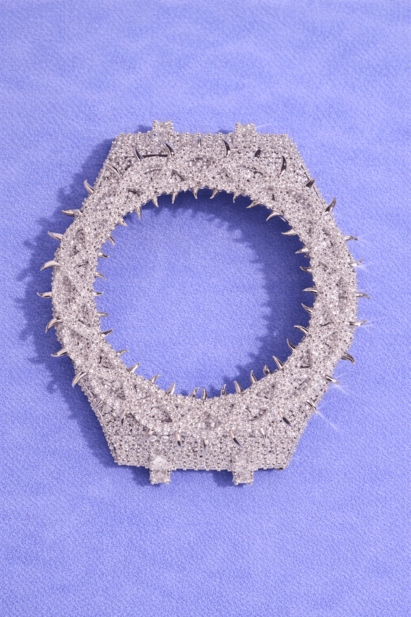 Moissanite Bezel Cover – Compatible with GA - 2100 - Style Watches (Aftermarket) - jewelryresell