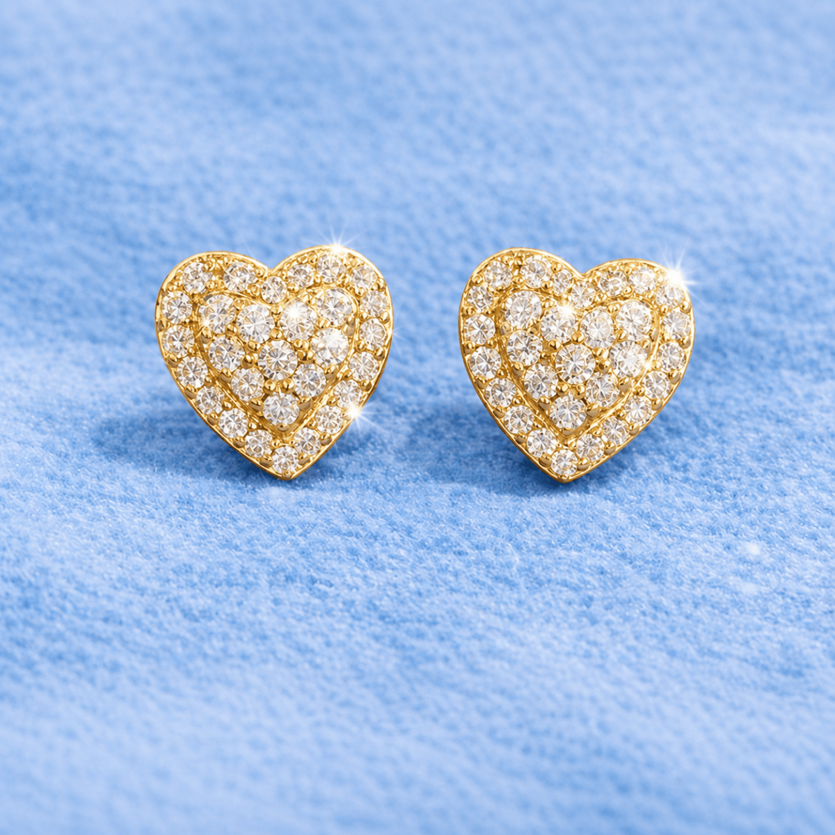 8mm Heart Earrings - jewelryresell