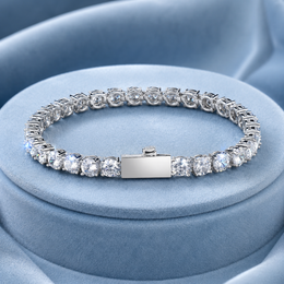 TENNIS BRACELET BUTTON CLASP 5A CZ