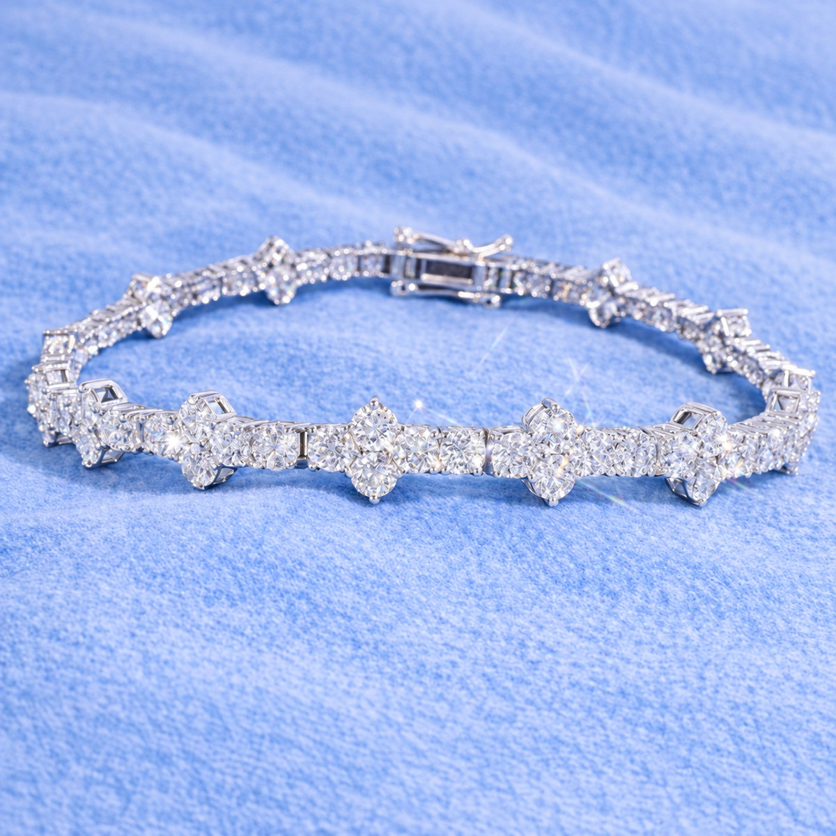 3MM STYLISH BRACELET MOISSANITE VVS