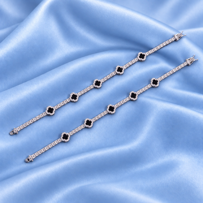 BLACK CLOVER BRACELET 5A CZ