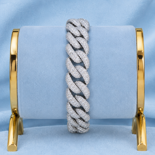 22MM MIAMI CUBAN LINK BRACELET 5A CZ