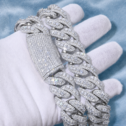 22MM MIAMI CUBAN LINK BRACELET 5A CZ