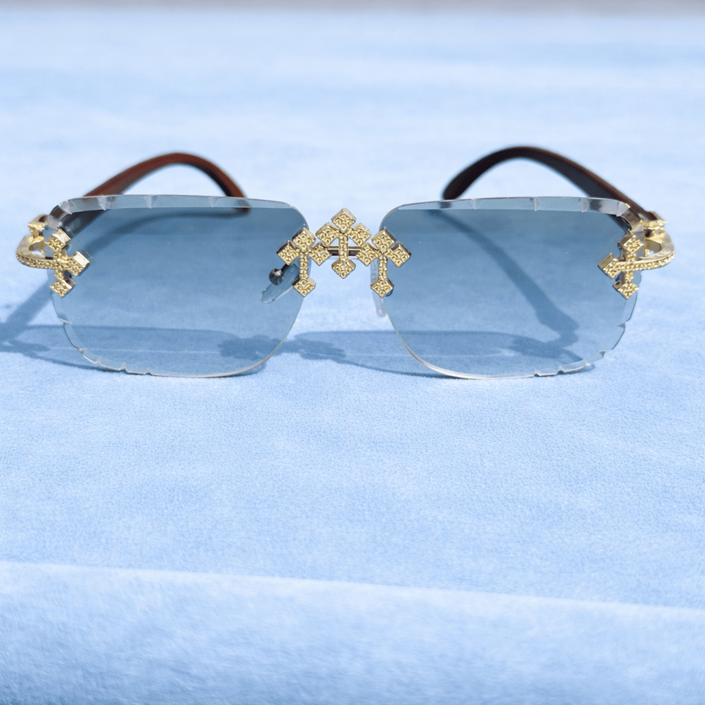 Light Blue Glasses - jewelryresell