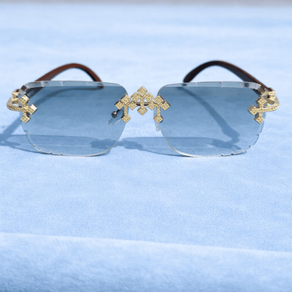 Light Blue Glasses - jewelryresell
