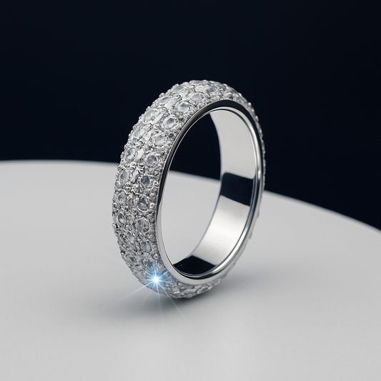 ICED OUT PAVE ENTERNITY BAND