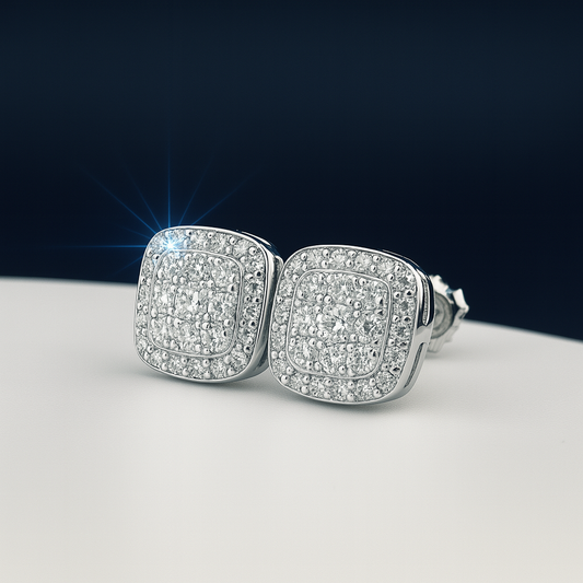 ICED OUT STUD EARRINGS