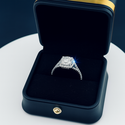ICED OUT ENGANGMENT RING