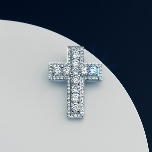 ICED OUT BIG CROSS PENDANT