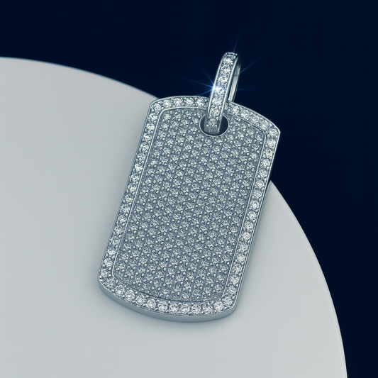 ICED OUT DOG-TAG PENDANT