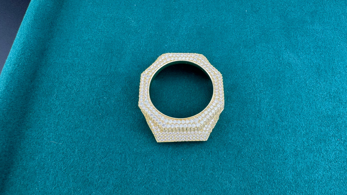 Moissanite Bezel Cover – Compatible with GA-2100-Style Watches (Aftermarket)