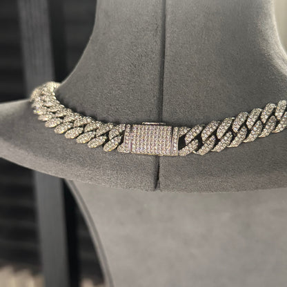 10MM CUBAN CHAIN BOX CLASP 5A CZ