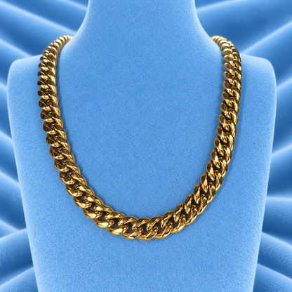 CUBAN LINK CHAIN PUSH CLASP 12MM