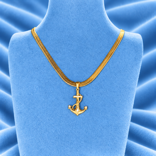 2MM SNAKE CHAIN WITH SAILER PENDANT
