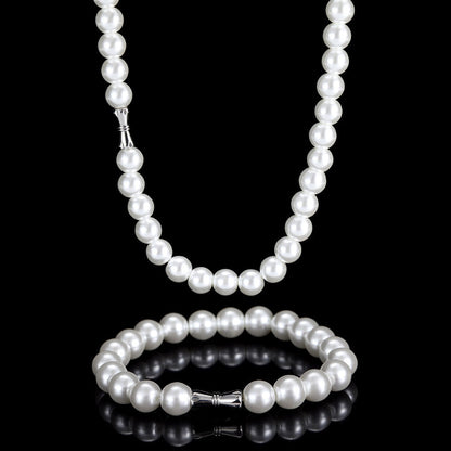 PEARL CHAIN TWIST LOCK CLASP 8mm