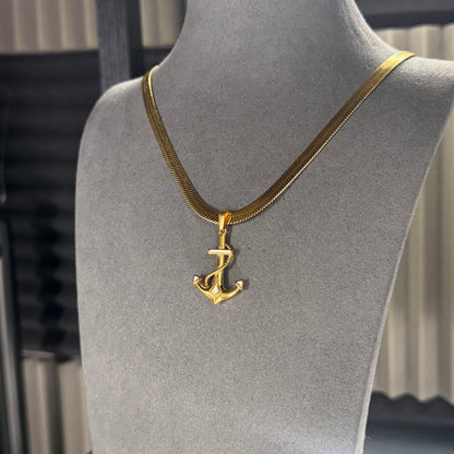 2MM SNAKE CHAIN WITH SAILER PENDANT