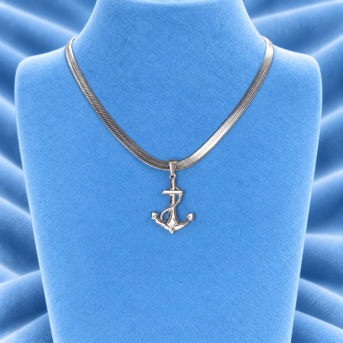 2MM SNAKE CHAIN WITH SAILER PENDANT