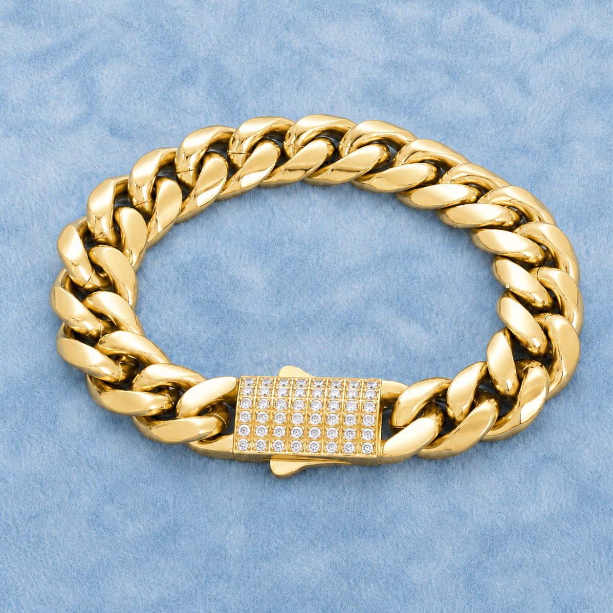 Cuban Iced Clasp Bracelet