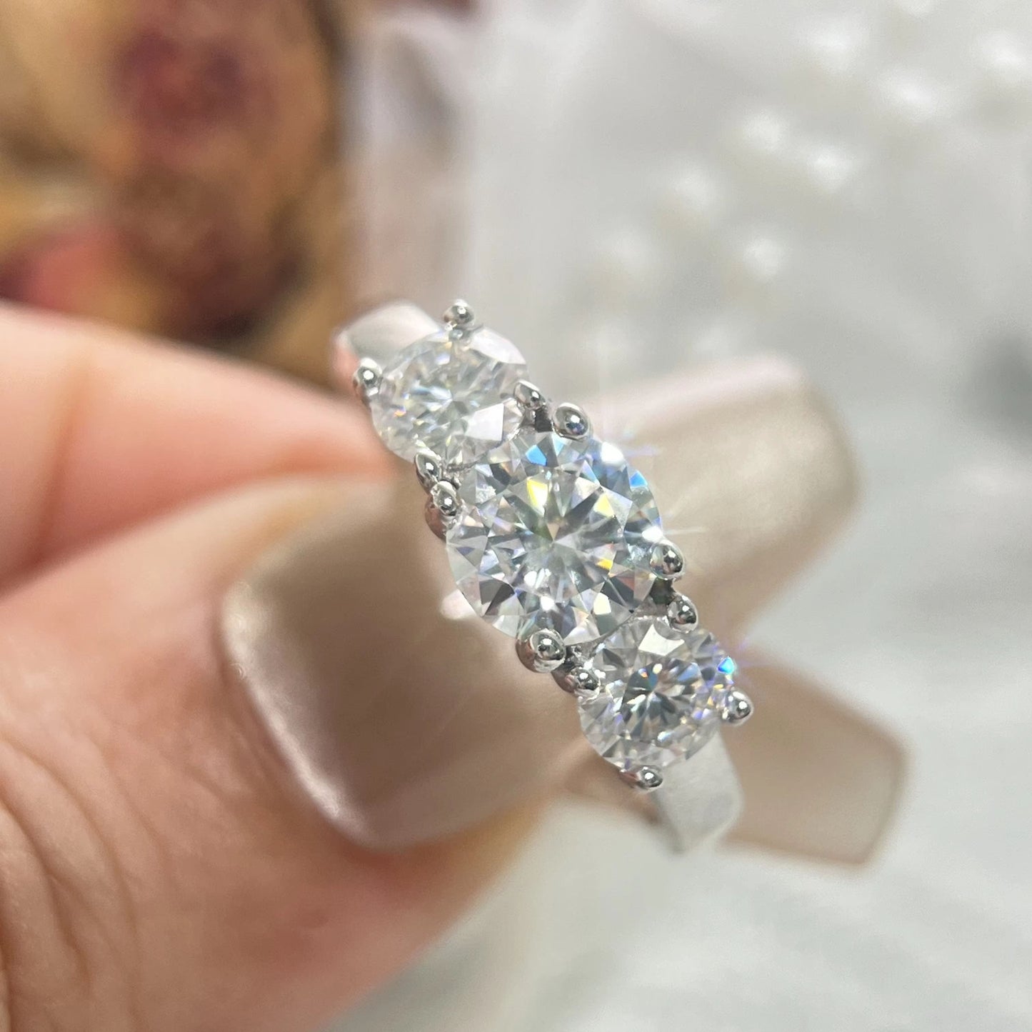 TRIPLE MOISSANTE RING