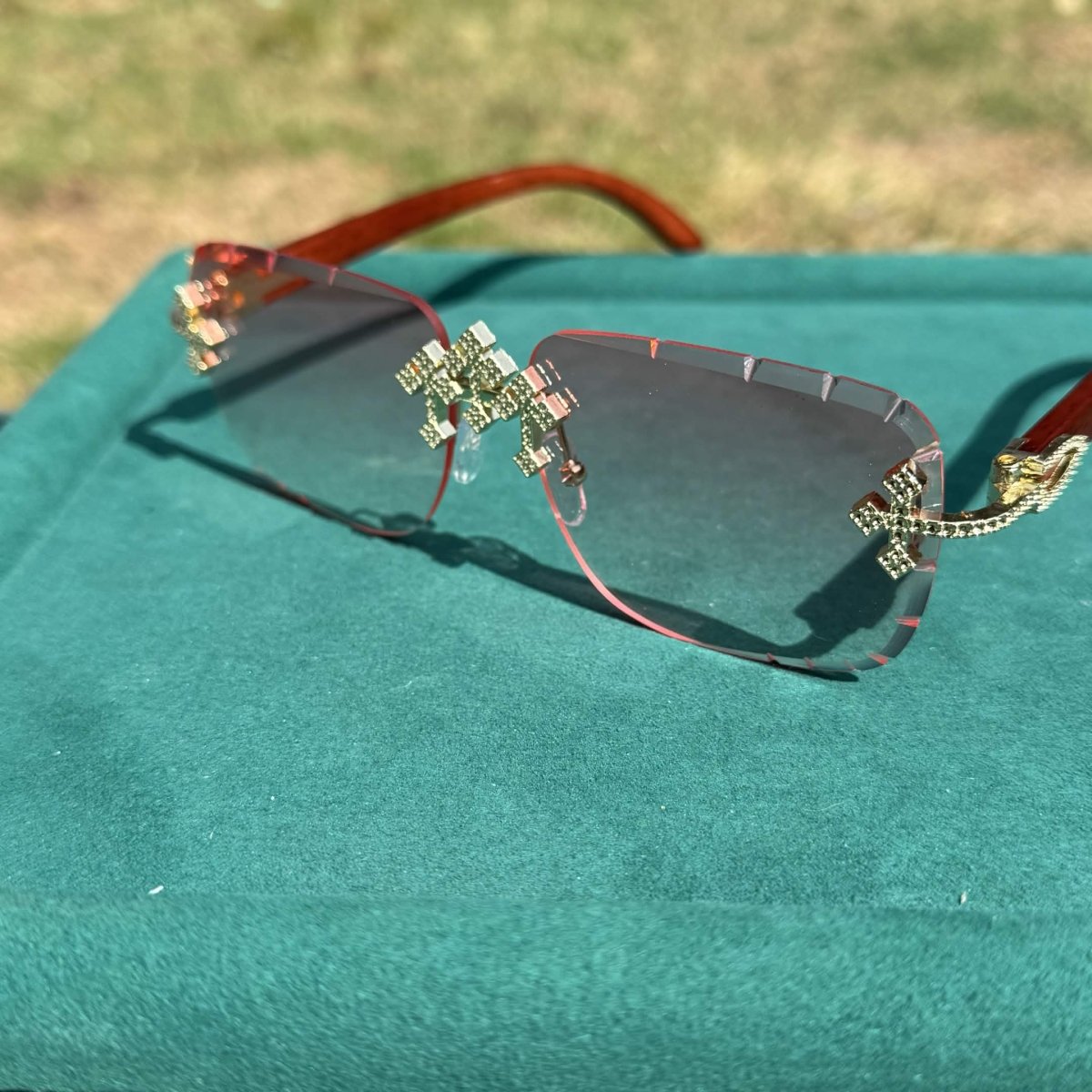Pink Cross Glasses - jewelryresell