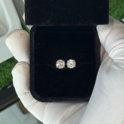 6.5mm Magnet Earrings VVS MOISSANITE