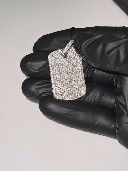 ICED OUT DOG-TAG PENDANT