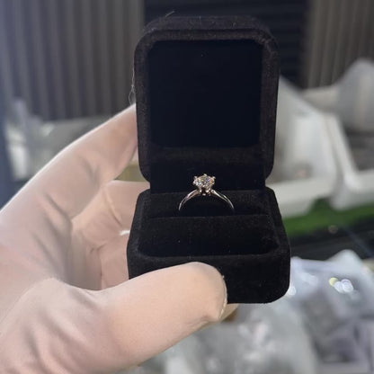 1ct Plain Engagement Ring VVS MOISSANITE