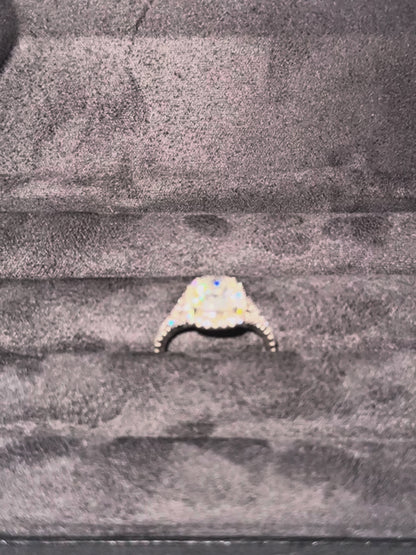 ICED OUT ENGANGMENT RING