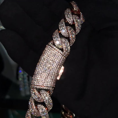 22MM MIAMI CUBAN LINK CHAIN 5A CZ